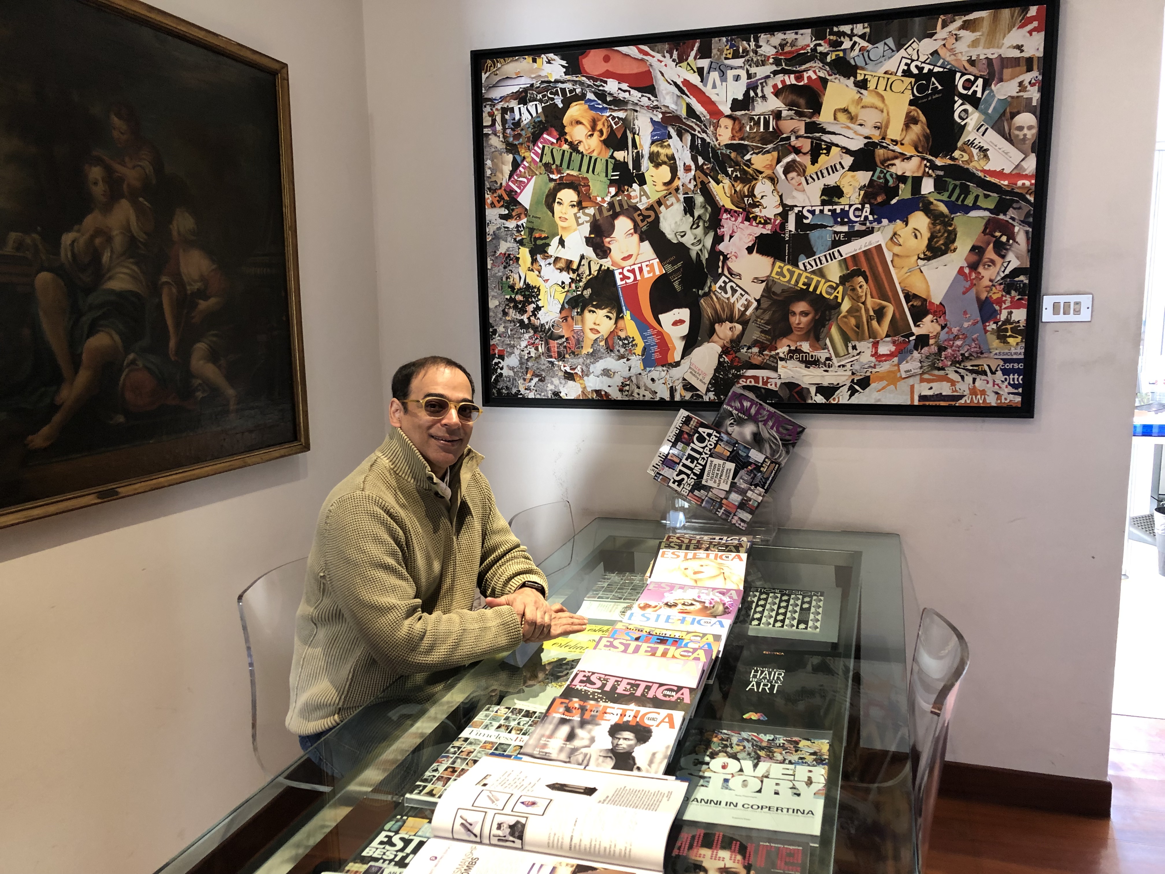 Mr Shahzad L Qadir, CEO of Presto Industries, in Estetica Headquarters in Torino.